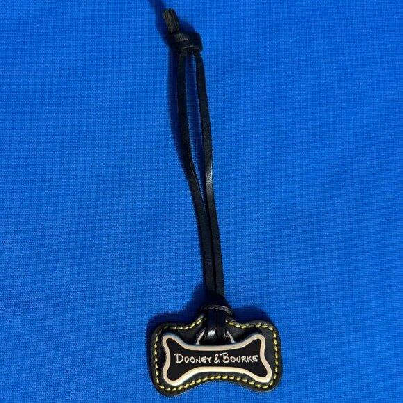 VINTAGE DOONEY & BOURKE SCOTTIE DOG BONE HANG TAG BAG CHARM ( SCOTTISH TERRIER ) - Picture 8 of 16